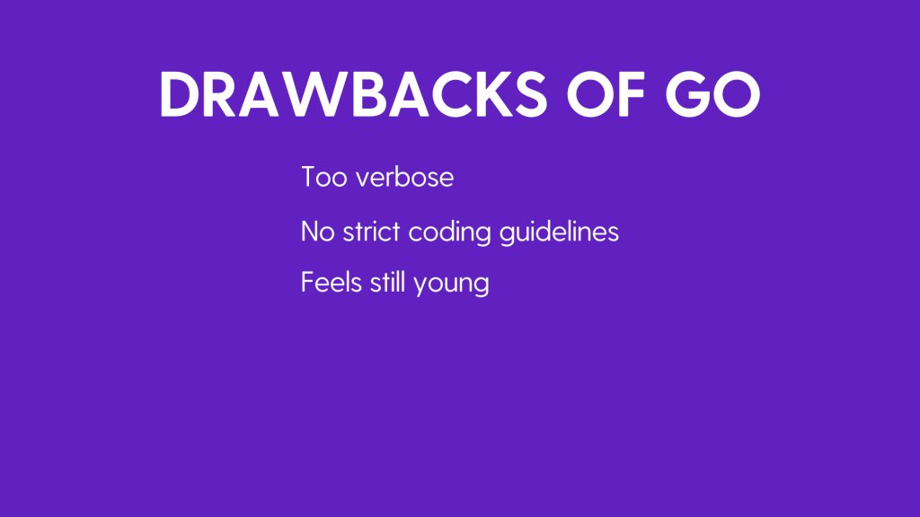 Image: Drawbacks of Google GO