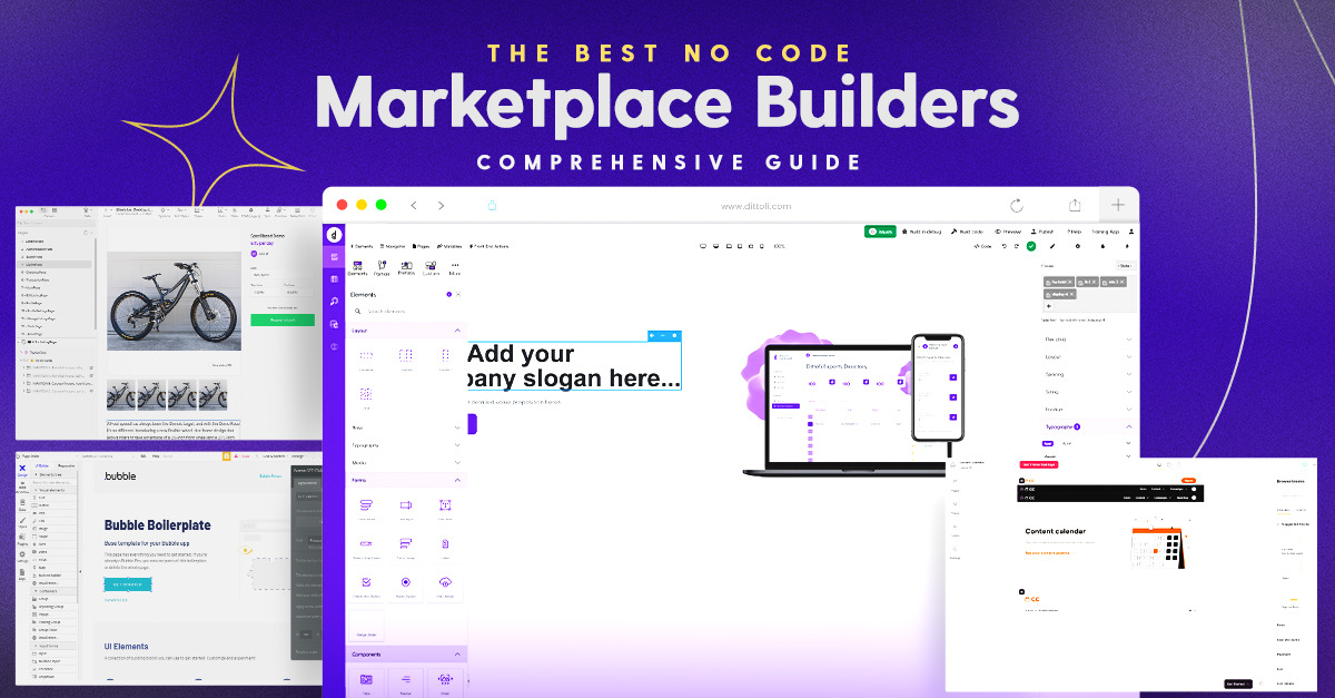 The best no code marketplace builders