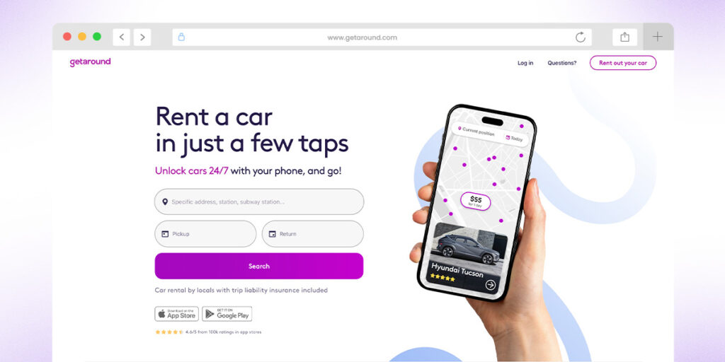 GetAround a Turo competitor for working professionals