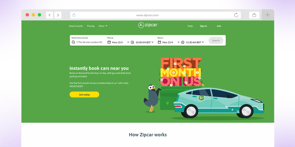 ZipCar the original Turo competitor