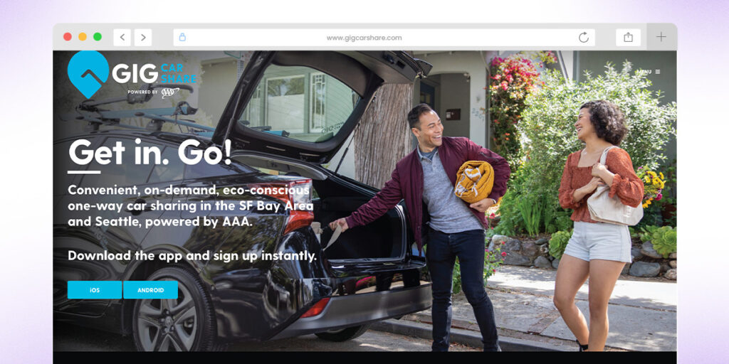 GIG Share, a San Fransisco based car sharing app