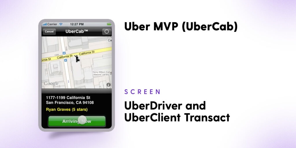 Uber MVP - Uber driver and rider transact